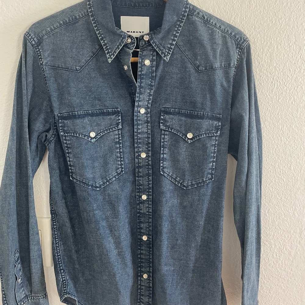 Isabel Marant Vasco Denim Shirt size XS NWT